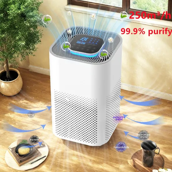 Alexa Google Home Enabled Air Cleaner Purifier with Negative Ions